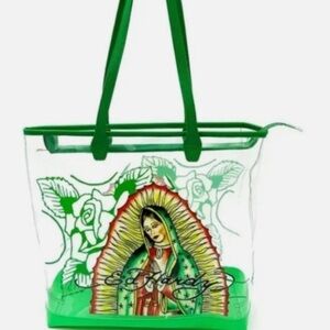 Ed Hardy Guadalupe beautiful clear bag.